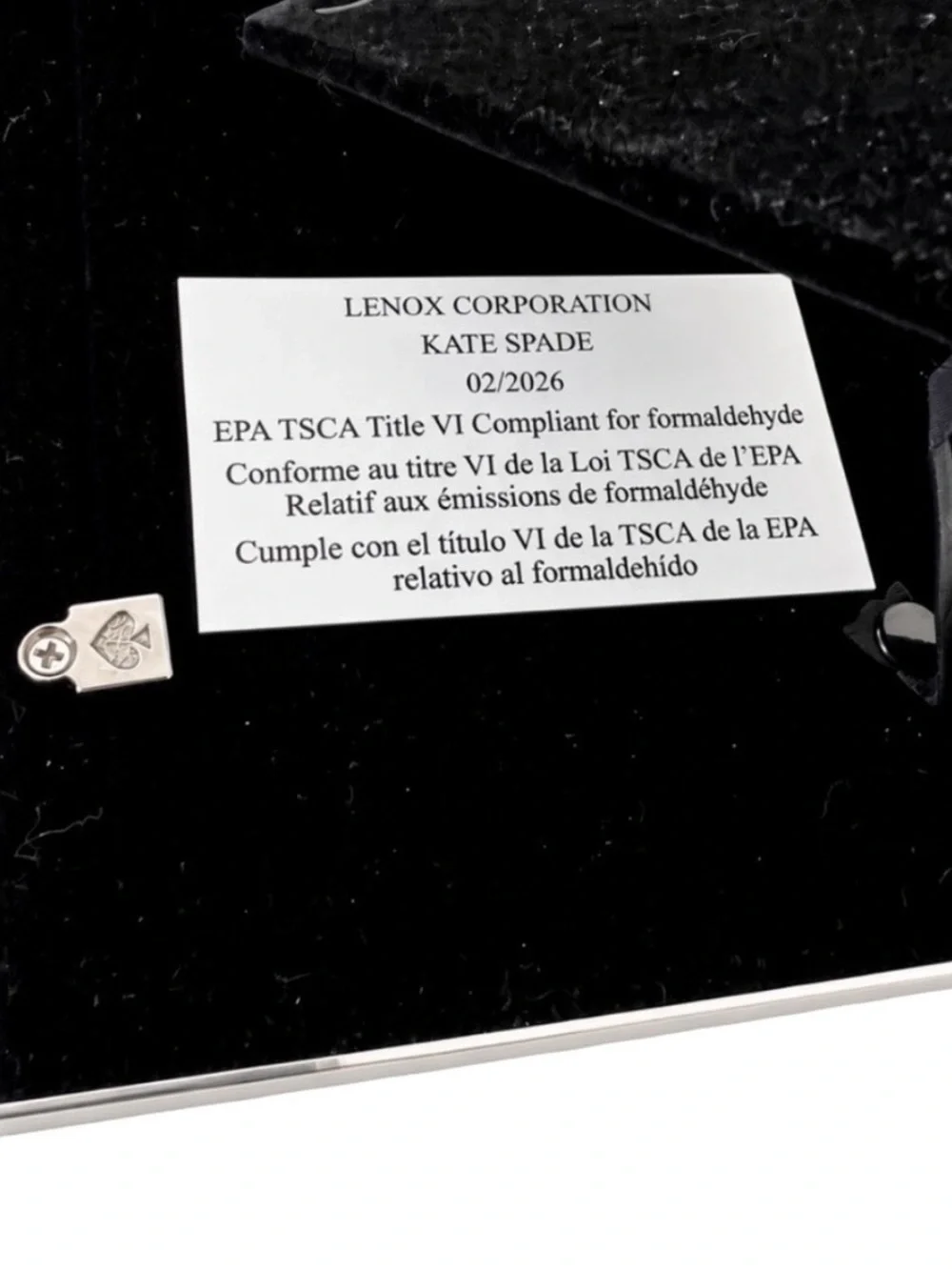 Kate Spade x Lenox Sitting Pretty Silver Glitter 4x6 Picture Frame NEW